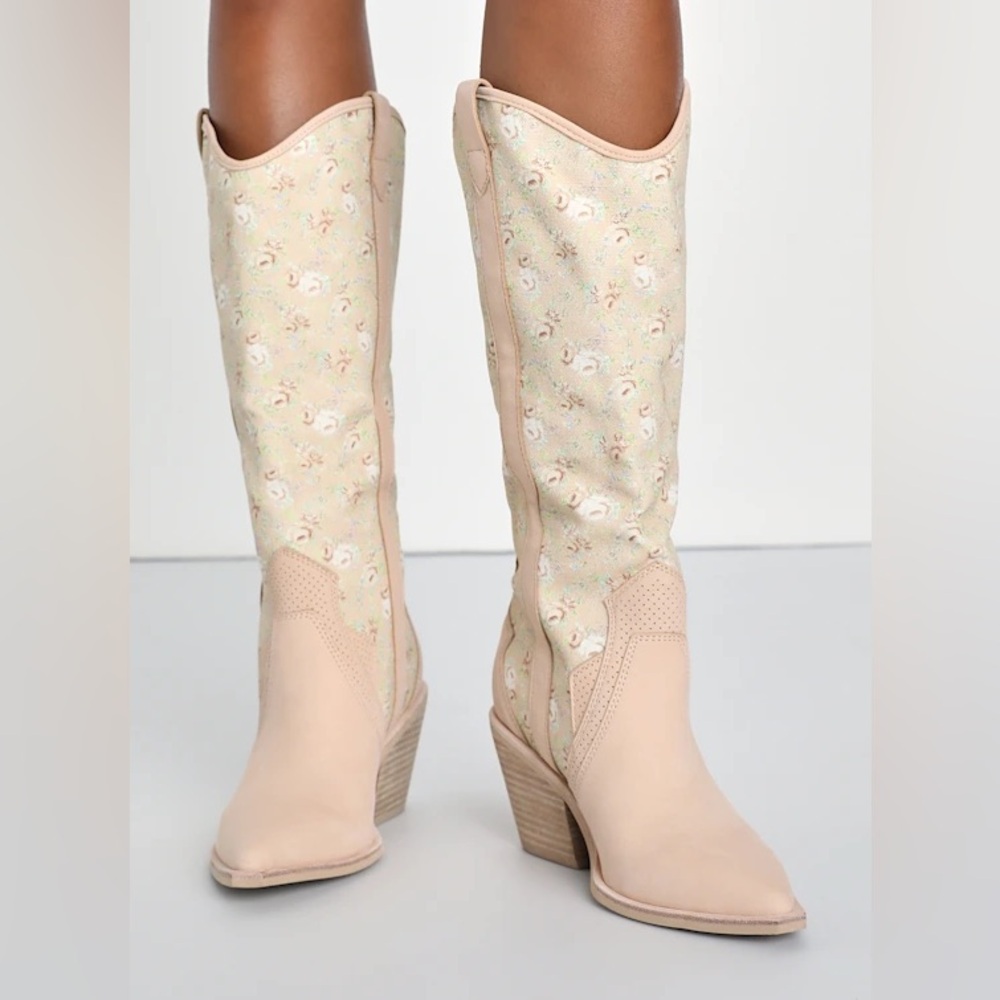 Dolce Vita - Navene Western Boot in Rose Multi Nubuck